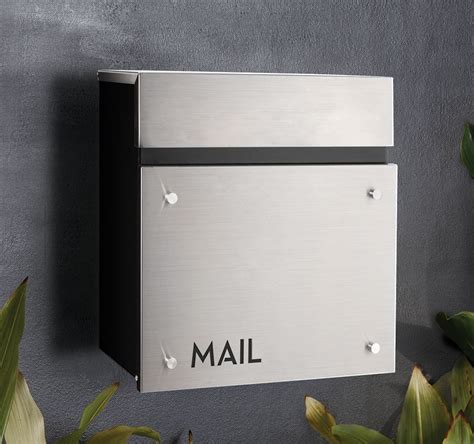 stainless steel through the wall post box|stainless steel wall mounted letterbox.